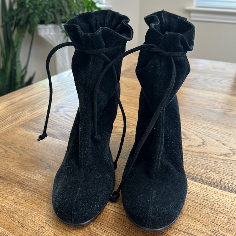 Kate Spade New York black suede boots